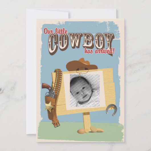 Medeaankondiging cowboy aankondiging (Voorkant)