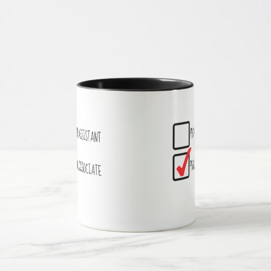 Médecin Assistant associé CheckBox Mug (Centre)