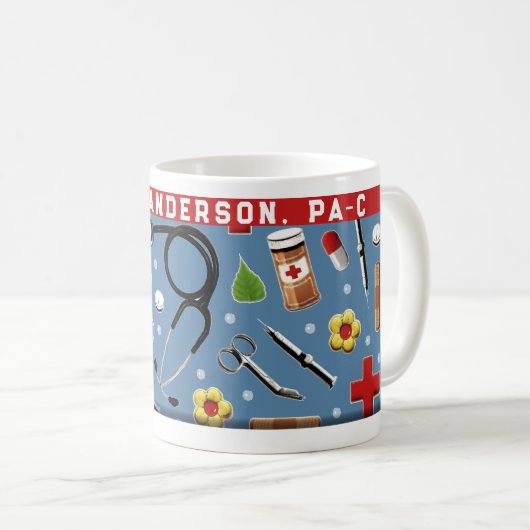 Médecin Assistant Coffee Mug (Devant droit)