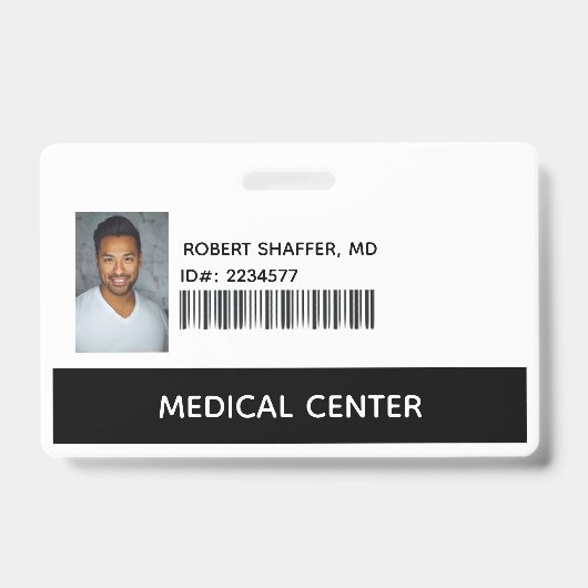 Médecin, badge d'identification ID de MD (Avant)