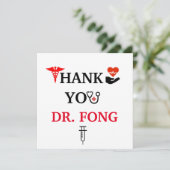 Médecin carte de remerciements Santé (Debout devant)