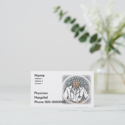 Médecin Cartes de visite adjoints (Debout devant)