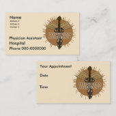 Médecin Cartes de visite adjoints (Devant / Derrière)