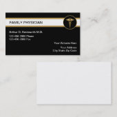 Médecin de famille cartes de visite (Devant / Derrière)
