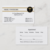 Médecin de famille cartes de visite (Devant / Derrière)