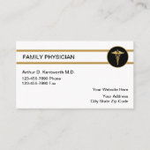 Médecin de famille Cartes de visite (Devant)