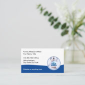 Médecin de famille Cartes de visite de bureau Médi (Debout devant)