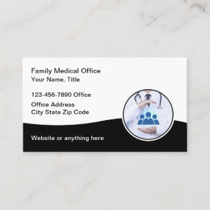 Médecin de famille Cartes de visite de bureau Médi
