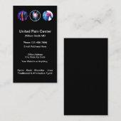 Médecin de la gestion de la douleur Cartes de visi (Devant / Derrière)