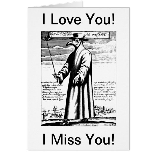 Médecin de la peste Masque je vous manque (Devant)