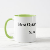 Médecin des yeux et chaise d'examen Mug (Gauche)