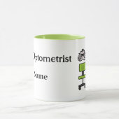 Médecin des yeux et chaise d'examen Mug (Centre)