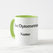 Médecin des yeux et chaise d'examen Mug (Devant gauche)