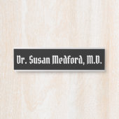 Médecin Docteur Hanging Porte Nom Plaque (Devant)