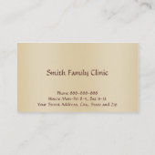 Médecin Docteur Médicale Carte de visite Symbole (Dos)