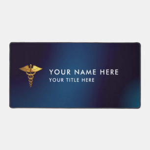 Médecin élégant Navy Gold Caducée