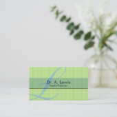 Médecin et carte de visite Médicale - monogramme (Debout devant)