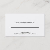 Médecin et carte de visite Médicale - monogramme (Dos)