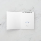 Médecin féminin blonde avec seringue Carte de voeu (Intérieur)