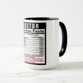 Médecin Funny Éléments nutritifs Cadeau Mug (Devant droit)