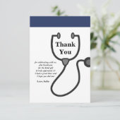 Médecin, Infirmière, carte de remerciements Médica (Debout devant)