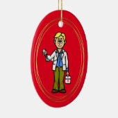 Médecin masculin blonde avec ornement stéthoscope (Droite)