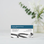 Médecin Médicale de famille Cartes de visite (Debout devant)