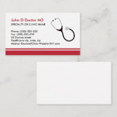 médecin Médicale ou cartes de visite de santé (Devant / Derrière)