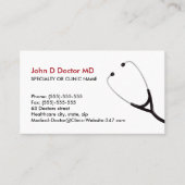 médecin Médicale ou cartes de visite de santé (Devant)