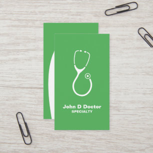Médecin Médicale ou cartes de visite verts pour 
