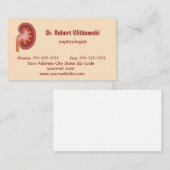 Médecin néphrologiste du rein Cartes de visite (Devant / Derrière)