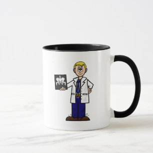Médecin orthopédique masculin avec Hip X-Ray Mug
