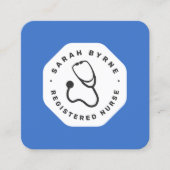 Médecin ou infirmière Carte de visite de stéthosco (Devant)