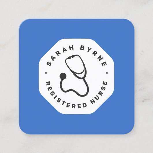 Médecin ou infirmière Carte de visite de stéthosco (Devant)