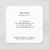 Médecin ou infirmière Carte de visite de stéthosco (Dos)