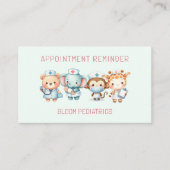 Médecin pédiatrique mignon Rappel de rendez-vous (Devant)