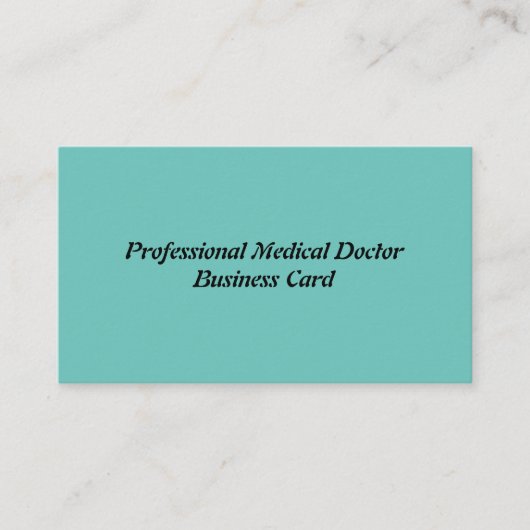 Médecin professionnel carte de visite (Devant)