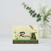 Médecine alternative Cartes de visite homéopathiqu (Debout devant)