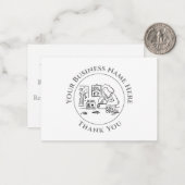 Médecine de remplacement - Carte de note Merci (Devant/Arrière en situation)