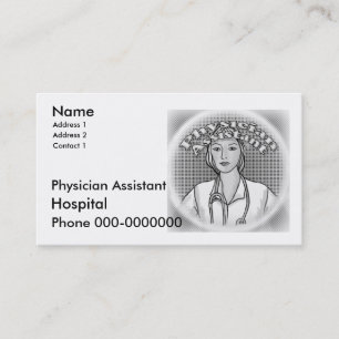 Médecine féminine Cartes de visite adjointes