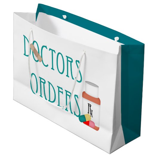 Médecins commande grand sac cadeau (Devant Angle)