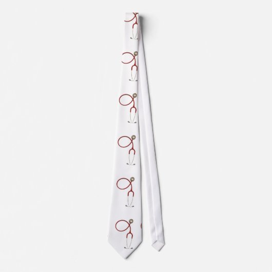 Médecins cravate avec Stethoscope en blanc (Devant)