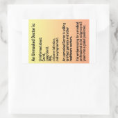 Médecins démasqués autocollants papier d'informati (Sac)