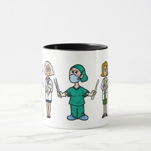 Médecins femmes Café Mug (Centre)