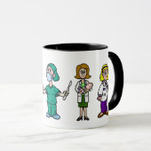Médecins femmes Café Mug (Devant droit)