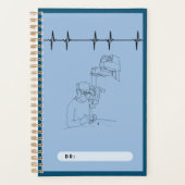 Médecins note spirale, bleu, chirurgiens (Devant)