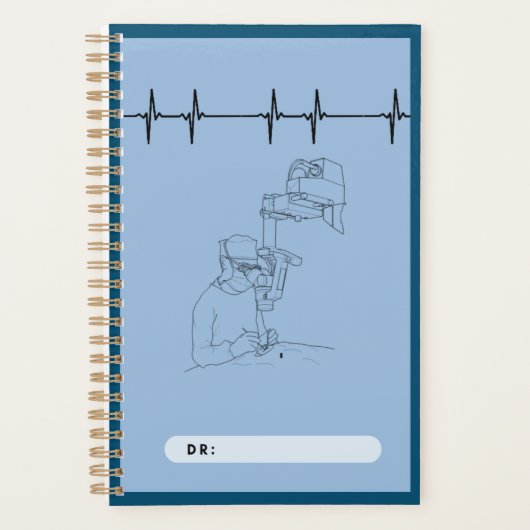 Médecins note spirale, bleu, chirurgiens (Devant)