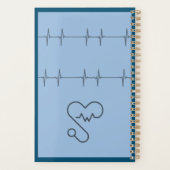 Médecins note spirale, bleu, chirurgiens (Dos)