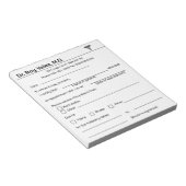 Médecins Pardon Bloc-notes (Incliné)