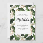 Mededeling van het afstuderen van de tropische fot (Achterkant)